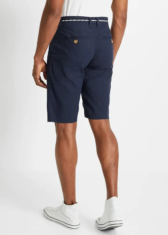 bonprix Chino-Bermuda mit Leinen und Bindeband, Regular Fit Heißer Verkauf