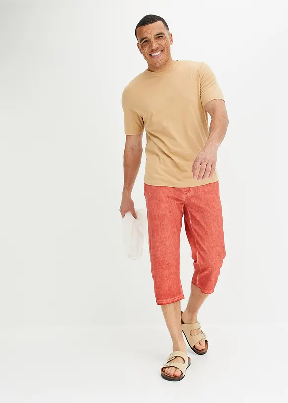 John Baner JEANSWEAR 3/4 Schlupfhose mit Leinen, Regular Fit Neueste Mode