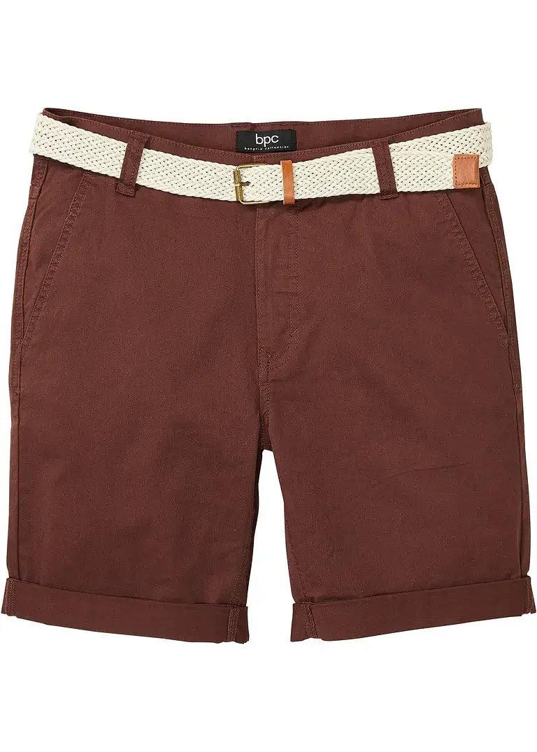 bpc bonprix collection Stretch-Chino-Bermuda mit Gürtel, Regular Fit Riesige Ersparnisse