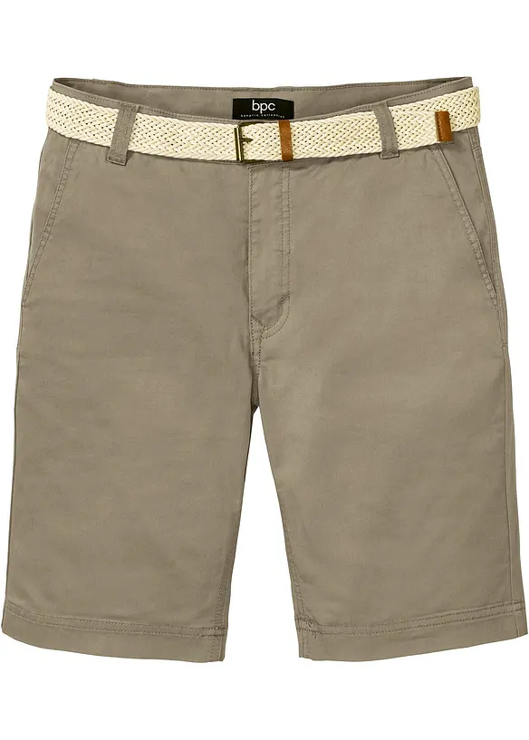 bpc bonprix collection Stretch-Chino-Bermuda mit Gürtel, Regular Fit VIP-Rabatte