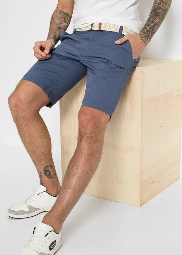 bpc bonprix collection Stretch-Chino-Bermuda mit Gürtel, Regular Fit VIP-Rabatte