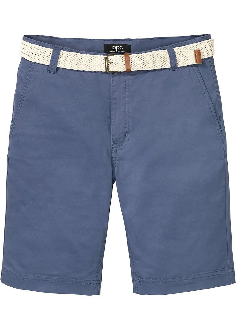 bpc bonprix collection Stretch-Chino-Bermuda mit Gürtel, Regular Fit Tiefpreis