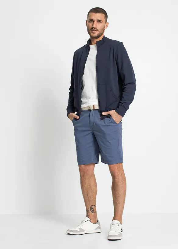 bpc bonprix collection Stretch-Chino-Bermuda mit Gürtel, Regular Fit Tiefpreis
