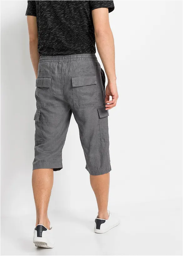bonprix Schlupf-Cargo-Bermuda mit Leinen, Regular Fit Bis zu 55% Rabatt