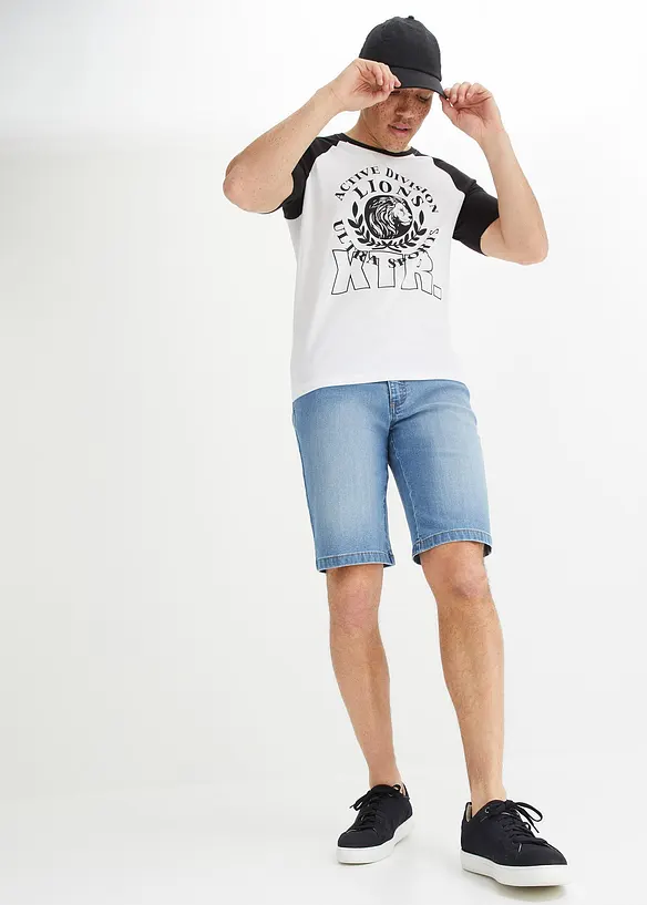 John Baner JEANSWEAR Stretch-Jeans-Bermuda, Regular Fit 50% Rabatt mit kostenlosem Versand
