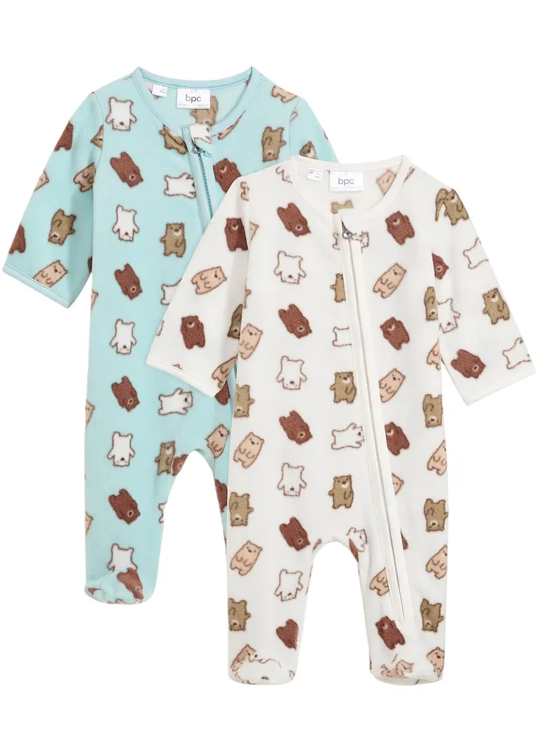 bpc bonprix collection Baby Fleeceoverall (2er Pack) Exklusivangebot