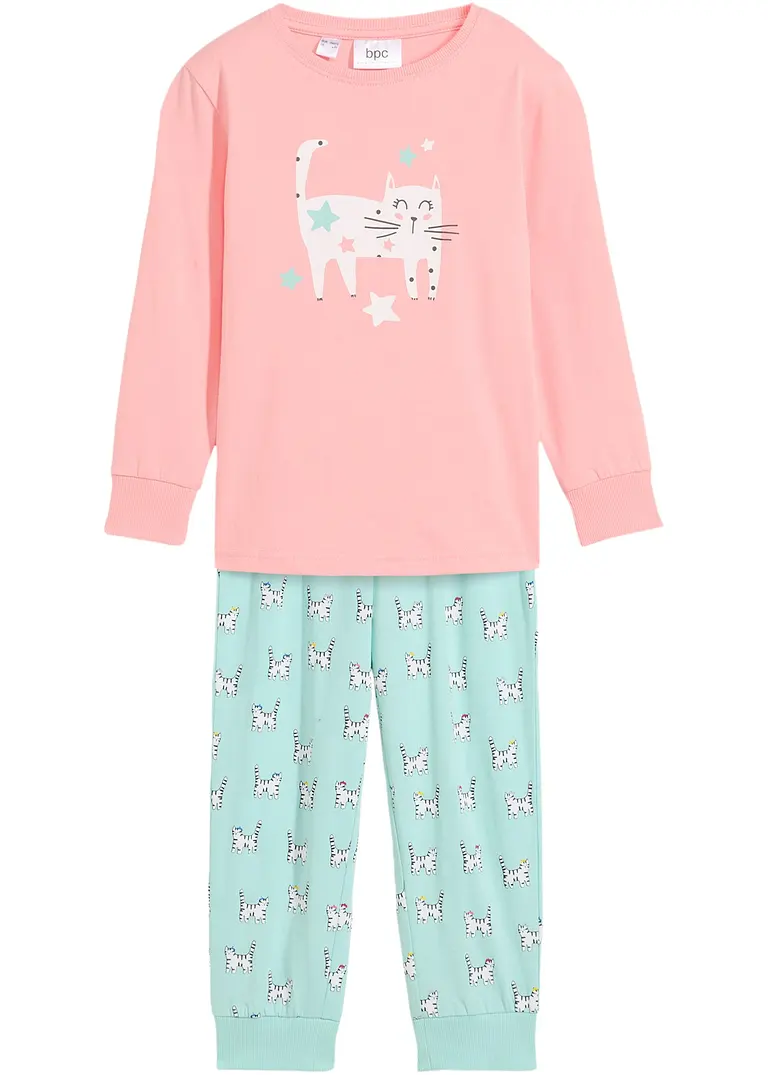 bpc bonprix collection Mädchen Pyjama mit Bio-Baumwolle (2-tlg. Set) Nur noch ein Tag übrig