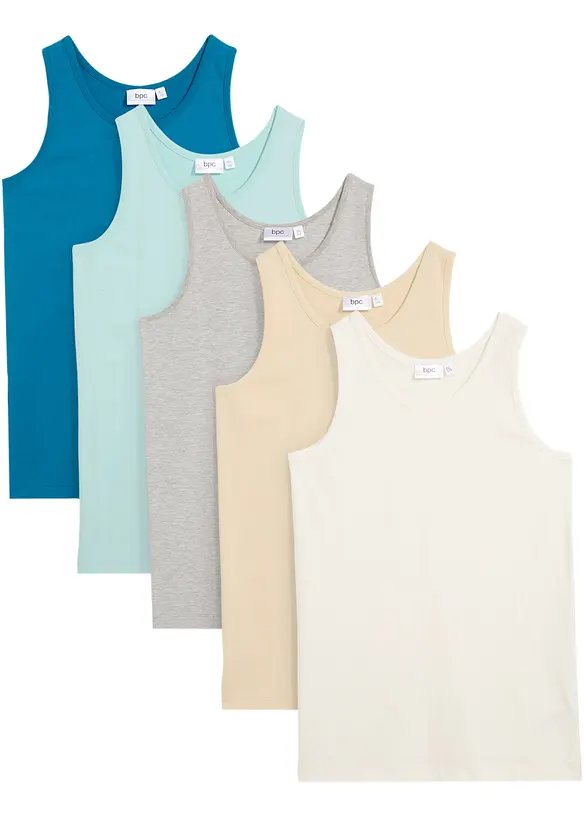bpc bonprix collection Jungen Unterhemd (5er Pack) Riesige Rabatte