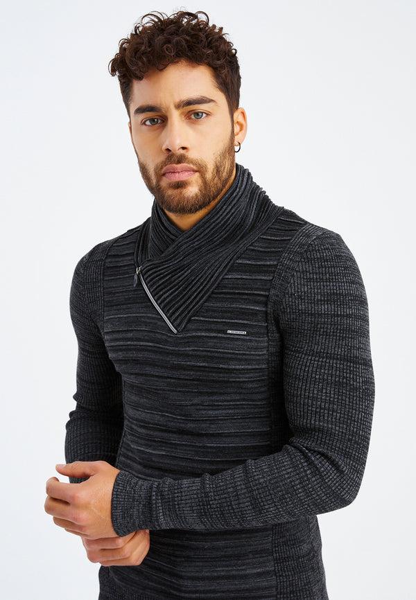 Leif Nelson Strickpullover Feinstrick mit Schalkragen Angebote