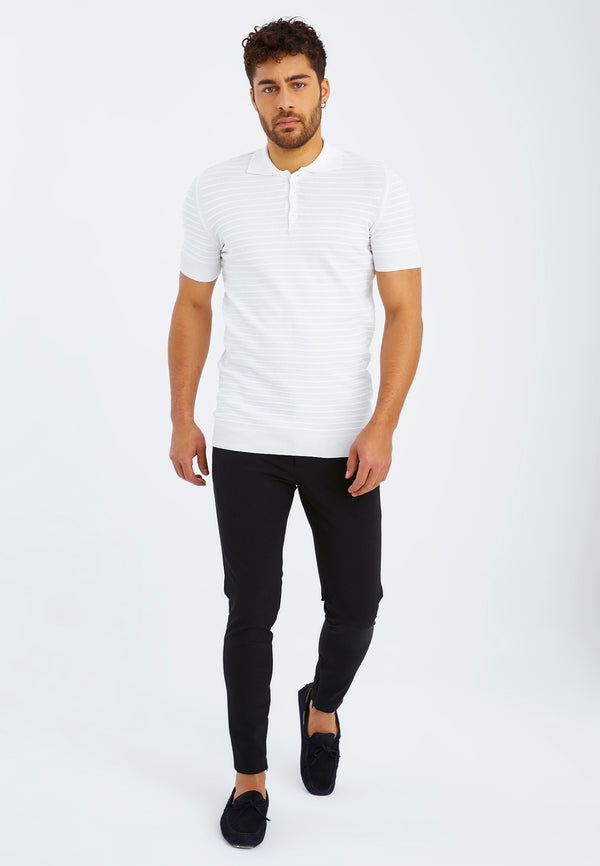 Leif Nelson Polo-Shirt Feinstrick Schlussverkauf