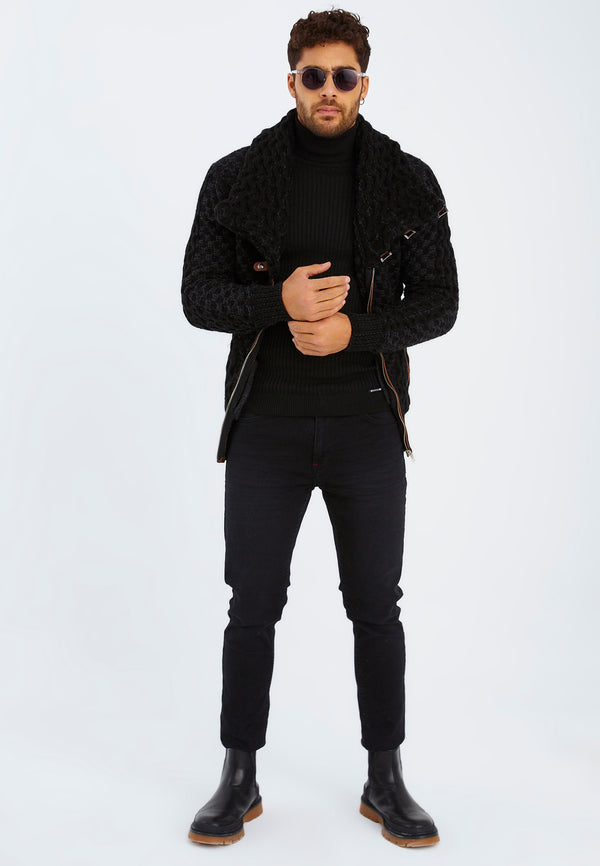 Leif Nelson Strickjacke mit Schalkragen Blitzverkäufe
