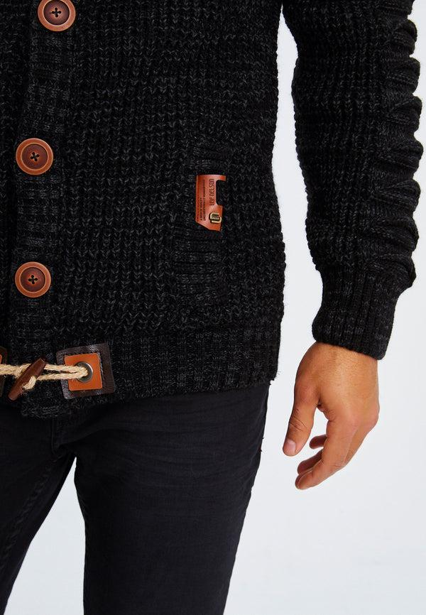 Leif Nelson Strickpullover Grobstrick mit Schalkragen Online