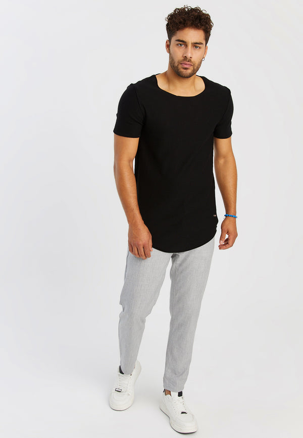 Leif Nelson Rundhals-Shirt Feinstrick Angebote