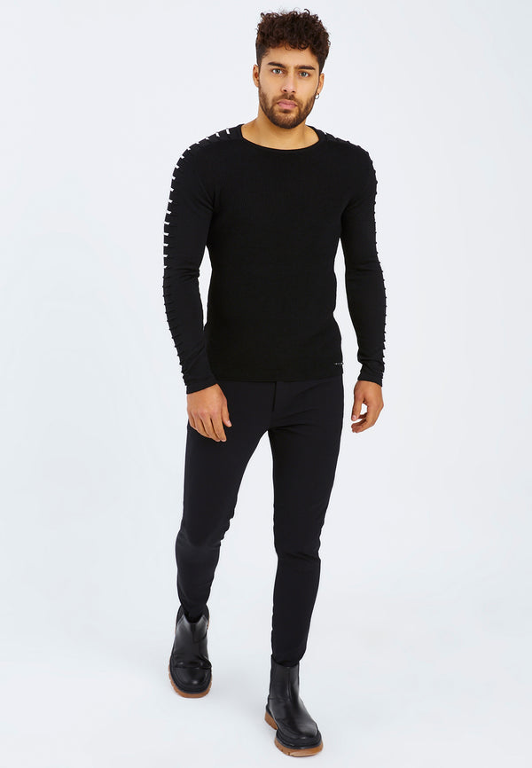 Leif Nelson Strickpullover Feinstrick Rundhals im Angebot