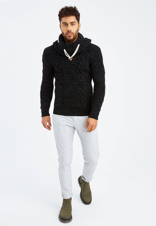Leif Nelson Grobstrick Rollkragenpullover Günstiger Verkauf