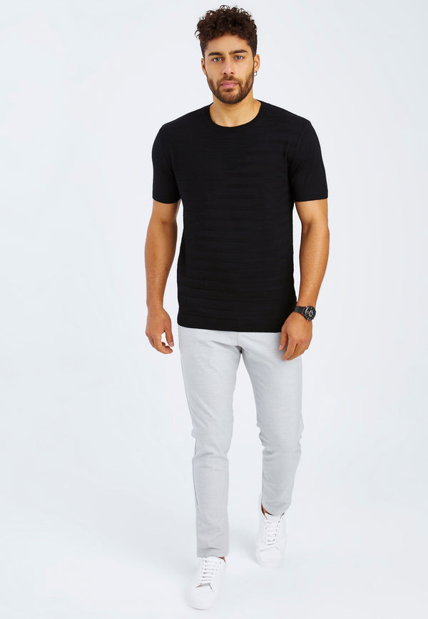 Leif Nelson Rundhals-Shirt Feinstrick Fabrikverkauf