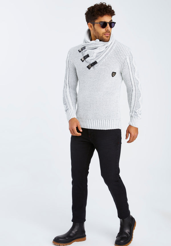 Leif Nelson Strickpullover Grobstrick mit Schalkragen Angebote