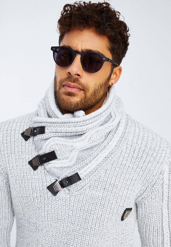 Leif Nelson Strickpullover Grobstrick mit Schalkragen Angebote