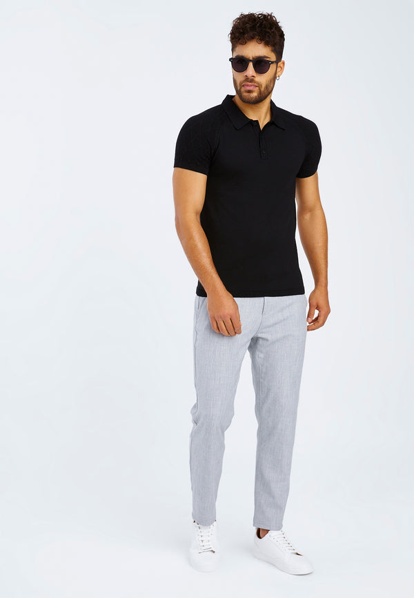 Leif Nelson Polo-Shirt Feinstrick Outlet
