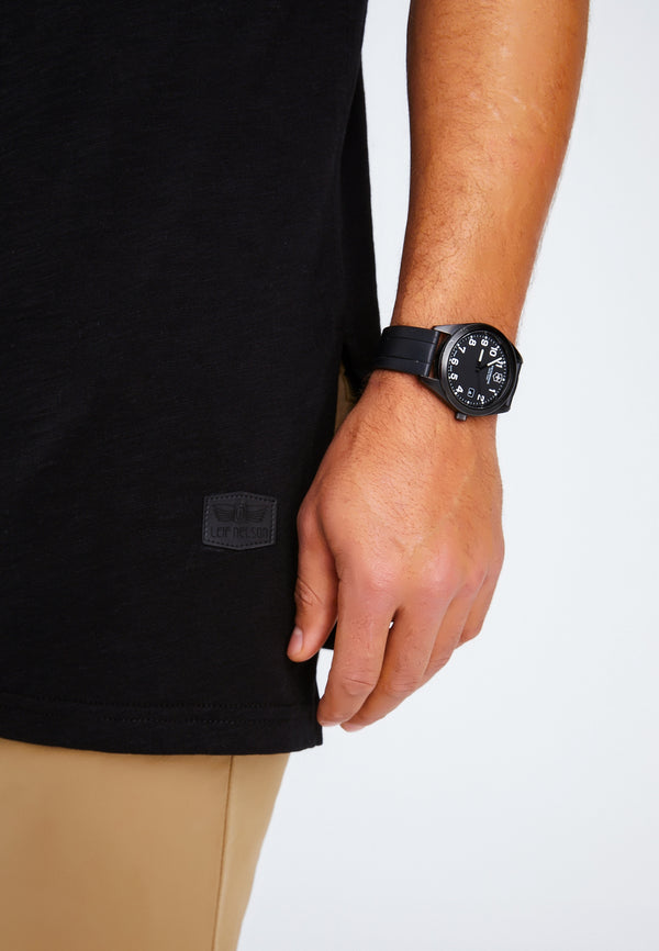 Leif Nelson Rundhals-Shirt im Angebot