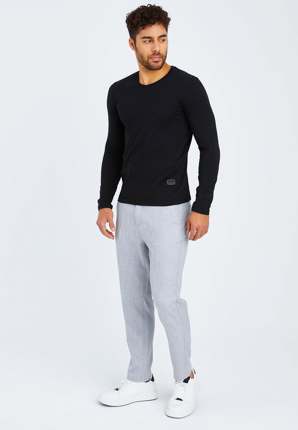 Leif Nelson Longsleeve V-Ausschnitt Schlussverkauf