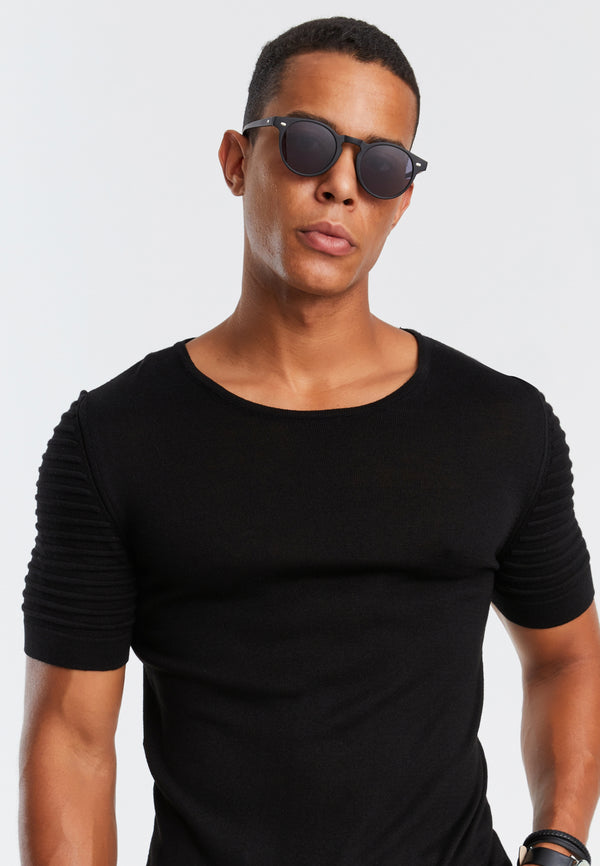 Leif Nelson Rundhals-Shirt Feinstrick Günstiger Verkauf