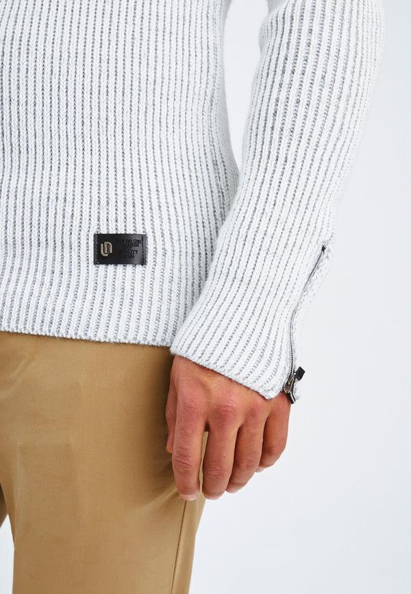 Leif Nelson Strickpullover Grobstrick Schalkragen Verkauf