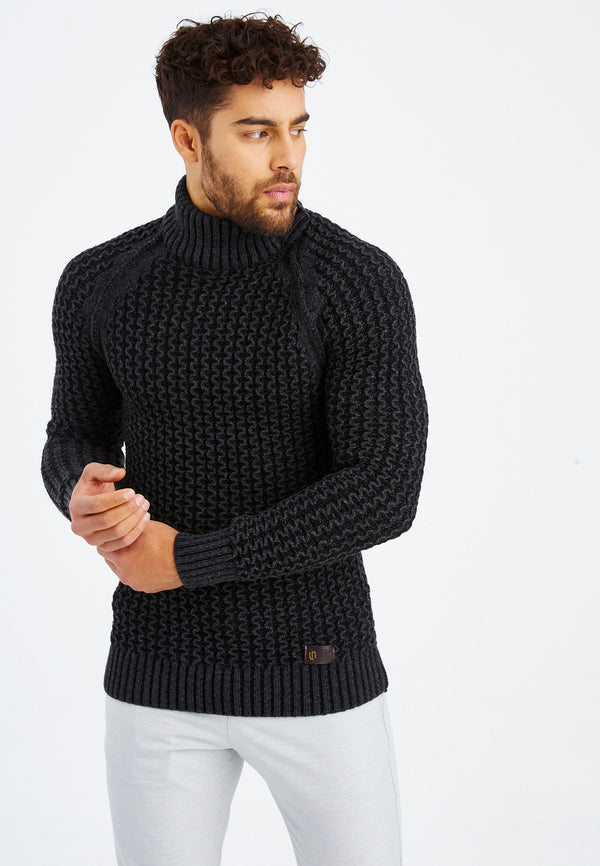 Leif Nelson Grobstrick Rollkragenpullover Hotsell