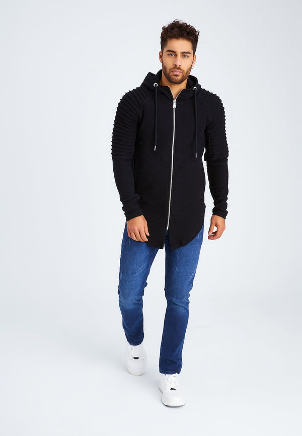 Leif Nelson Sweatjacke mit Kapuze Günstiger Verkauf
