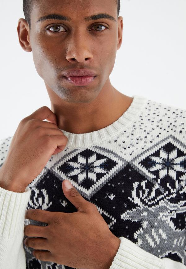 Leif Nelson Strickpullover Grobstrick Rundhals Günstiger Verkauf