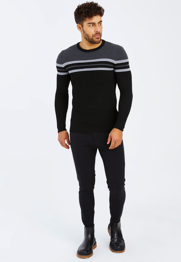 Leif Nelson Strickpullover Feinstrick Rundhals Fabrikverkauf