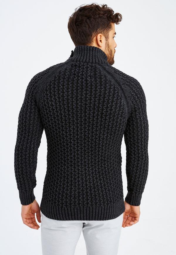 Leif Nelson Grobstrick Rollkragenpullover Günstiger Verkauf