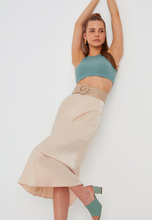 Leif Nelson Seamless Crop Top aermellos Flash Sale