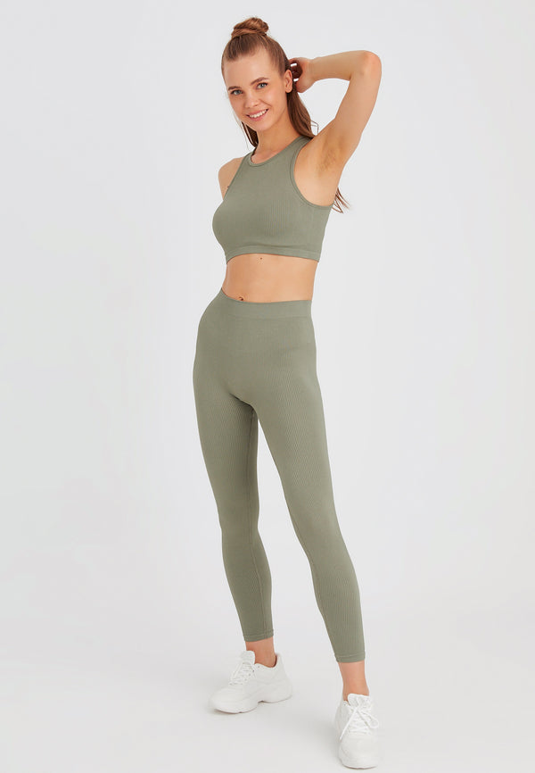 Leif Nelson Seamless Crop Top kurzarm im Angebot