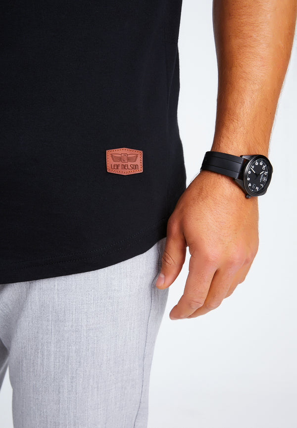 Leif Nelson Rundhals-Shirt Verkauf