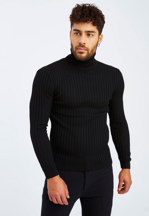 Leif Nelson Feinstrick Rollkragenpullover Günstiger Verkauf