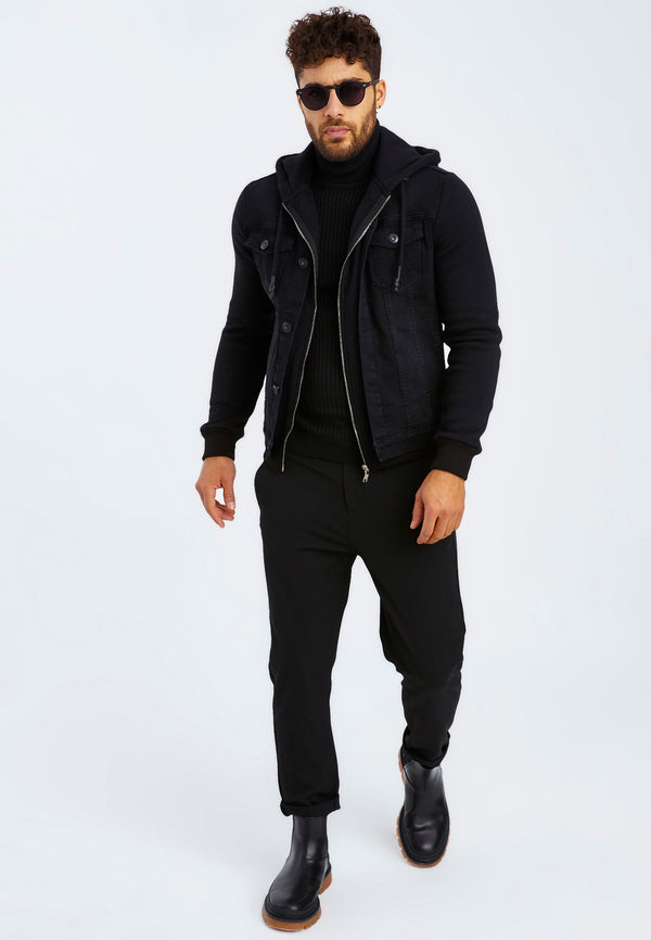 Leif Nelson Jeansjacke mit Kapuze Outlet