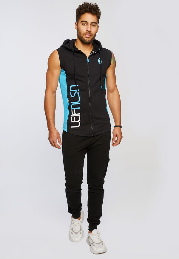Leif Nelson Gym-Sweatjacke Kapuze Ärmellos im Angebot