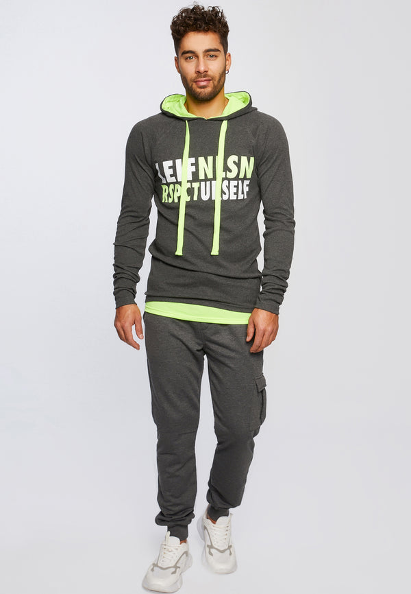 Leif Nelson Gym-Sweatshirt Kapuze Schlussverkauf