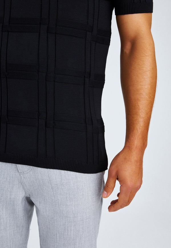Leif Nelson Polo-Shirt Feinstrick mit Reißverschluss Auslauf