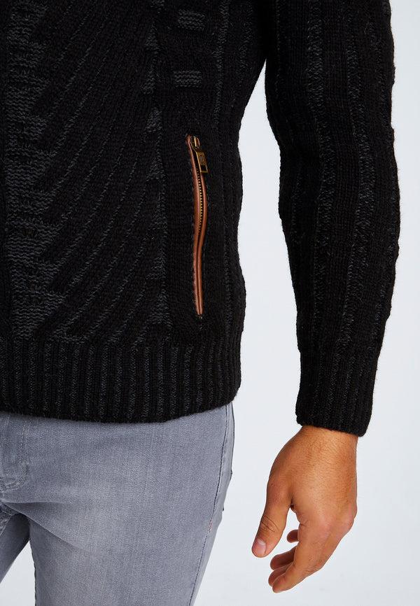 Leif Nelson Strickjacke mit Kapuze Schlussverkauf