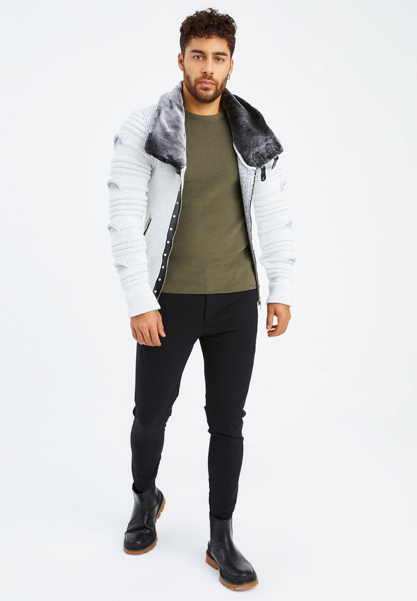 Leif Nelson Strickjacke mit Schalkragen Auslauf