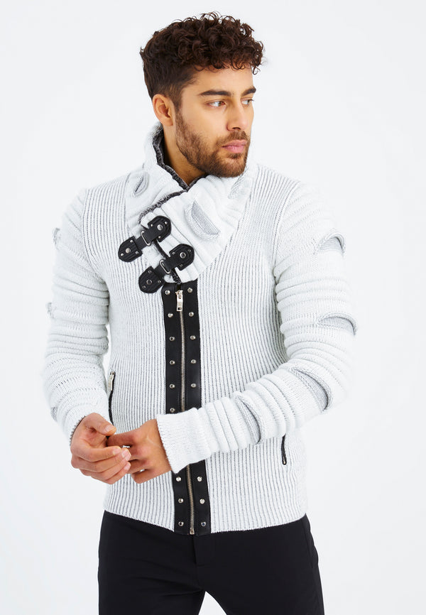 Leif Nelson Strickjacke mit Schalkragen Auslauf