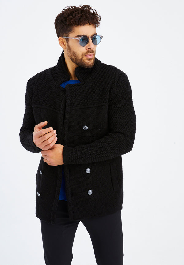 Leif Nelson Strickjacke mit Schalkragen