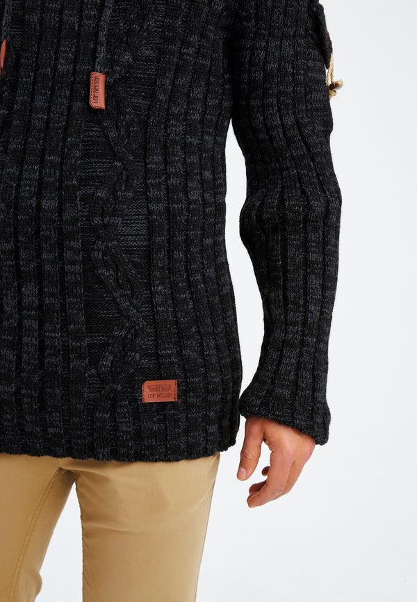 Leif Nelson Strickpullover Grobstrick mit Kapuze im Angebot