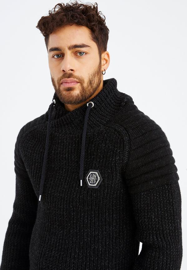 Leif Nelson Strickpullover Grobstrick mit Schalkragen Fabrikverkauf