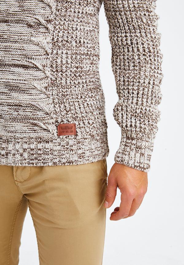 Leif Nelson Strickpullover Grobstrick mit Schalkragen Online