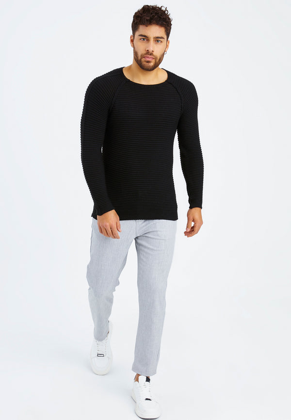Leif Nelson Strickpullover Grobstrick Rundhals Angebote