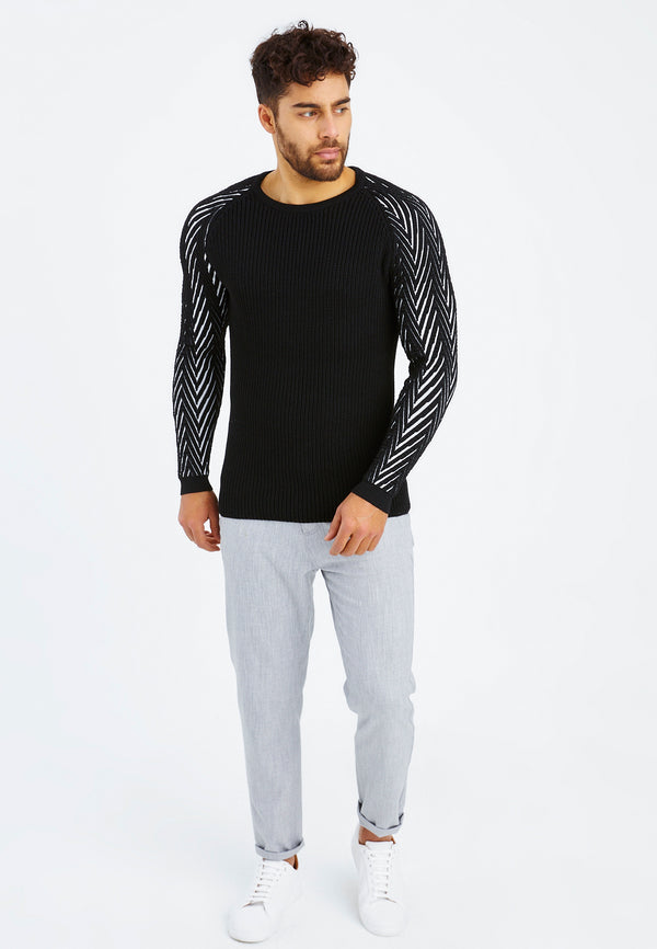 Leif Nelson Strickpullover Grobstrick Rundhals im Angebot