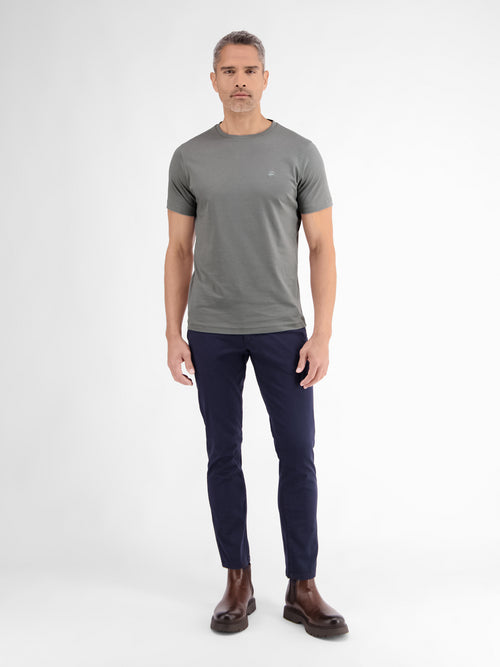 ﻿Lerros Basic T-Shirt mit Logostitch, unifarben Verkauf